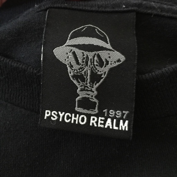 SOLD  VINTAGE PSYCHO REALM RAVER TEE - Picture 6 of 6